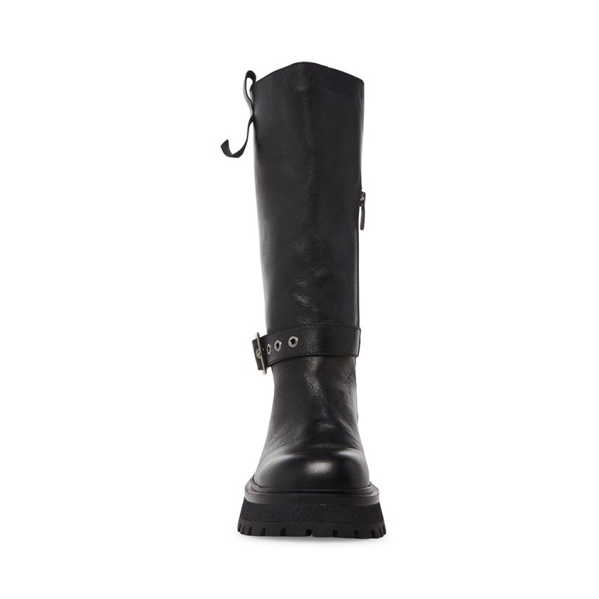 Botas Altas Steve Madden Willow Cuero Mujer Negras | ES MK2849